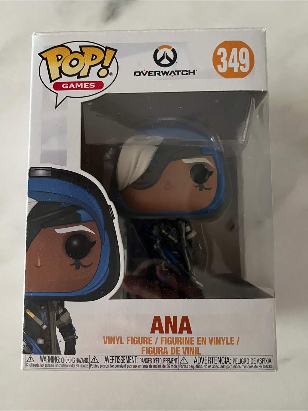 Funko Pop! Games Overwatch ANA Vinyl Figure #349- Blue, White NWT